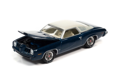 1973 Pontiac Grand AM, Admirality Blue Metallic - Johnny Lightning JLSP163/24A - 1/64 Diecast Car