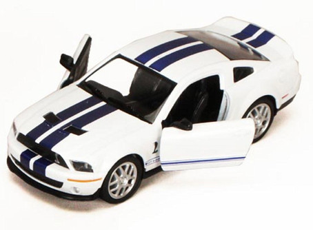 1967 Shelby GT500, White - Kinsmart 5372D - 1/38 scale
