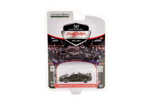 2020 Chevy Corvette C8 Stingray (Lot #3003), Black - Greenlight 37240/48 - 1/64 scale Diecast Car