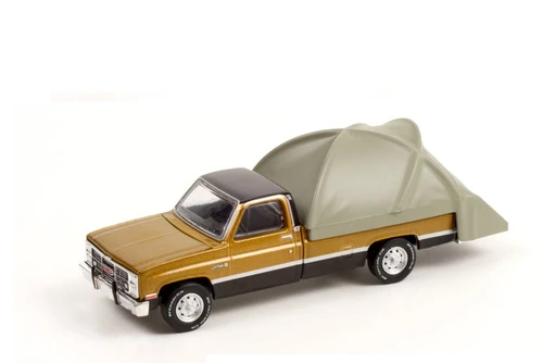 1984 GMC Sierra Classic Pickup with Modern Bed Tent,  38010C/48 1/64 scale Diecast Model Toy Car