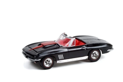 1967 Chevy Corvette (Lot #1367), Black - Greenlight 37240/48 - 1/64 scale Diecast Model Toy Car