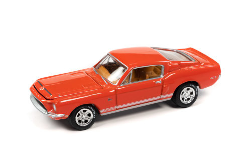 1968 Shelby GT-500KR, Calypso Coral Red - Johnny Lightning JLSP172/24A - 1/64 scale Diecast Car