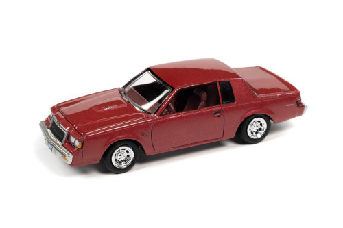  7-Series 1986 Red llic ミニカー 1986 Buick Regal T-Type, Rosewood Red - Johnny Lightning JLSP174