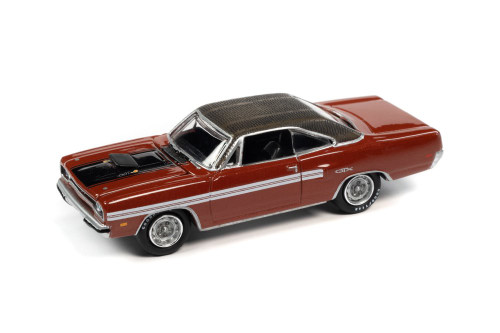 1970 Plymouth GTX, Burnt Orange - Johnny Lightning JLSP177/24B - 1/64 scale Diecast Model Toy Car