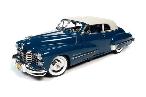 キャデラック　BLUEMOON 1947 Cadillac Series 62 Soft Top, Beldon Blue - Auto World AW274