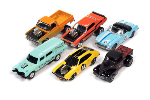  Street Freaks 2021 Release 3 Set B Diecast Car Set - Box of 6 Assd 1/64 Scale Diecast Model Cars