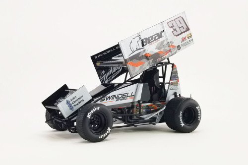 2021 Winged Sprint Car, #39 Sammy Swindell "Bear Archery" - Acme A1809512 - 1/18 scale Diecast Car