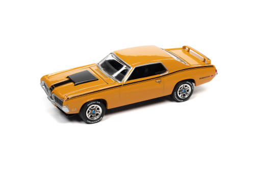 1970 Mercury Cougar Eliminator, Orange - Johnny Lightning JLSP186 - 1/64 scale Diecast Car