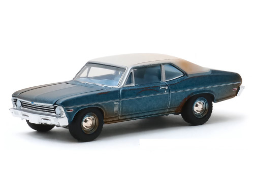 1970 Chevy Nova Unrestored, Beverly Hills Cop - Greenlight 44870D/48 - 1/64 scale Diecast Car