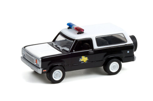 1978 Dodge Ramcharger, Black and White - Greenlight 30302/48 - 1/64 scale Diecast Model Toy Car