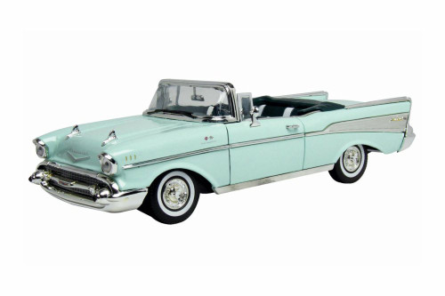 1957 Chevy Bel Air Convertible, Green - Motor Max 73175TC/GN - 1