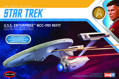 U.S.S. Enterprise NCC-1701 Refit, Star Trek - Polar Lights POL974M - 1/1000 scale Plastic Model Kit