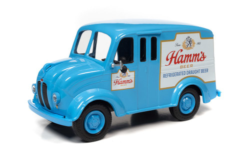 1950 Divco Delivery Truck, Sky Blue - Auto World AW24013 - 1/24 scale Diecast Model Toy Car
