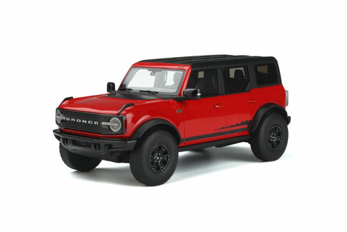 2021 Ford Bronco Wildtrak 4 Doors, Race Red - GT Spirit GT360 - 1/18 scale Resin Model Toy Car