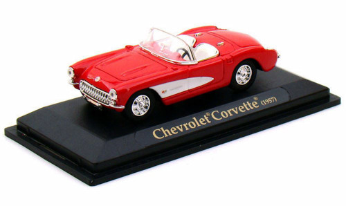 1957 Chevrolet Corvette Convertible, Red - Yatming 94209 - 1/43 Scale Diecast Model Toy Car