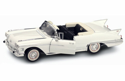 1958 Cadillac Eldorado Biarritz Convertible, White - Yatming 92158