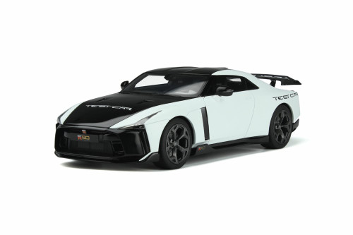 2021 Nissan GT-R50 Test Car, White and Black - GT Spirit GT853 - 1/18 scale Resin Model Toy Car