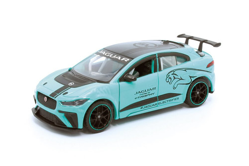 Jaguar I-Pace eTrophy, Blue - Tayumo TM00022BU - 1/36 scale Diecast Model Toy Car