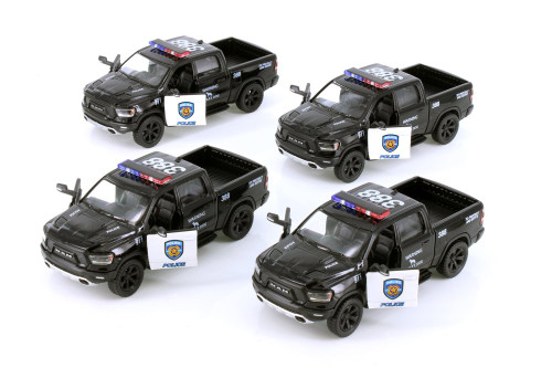  Dodge Ram 1500 Police Pick-Up Diecast Car Set Box of 12 1/36 Scale Diecast Model Cars, Assd Colors