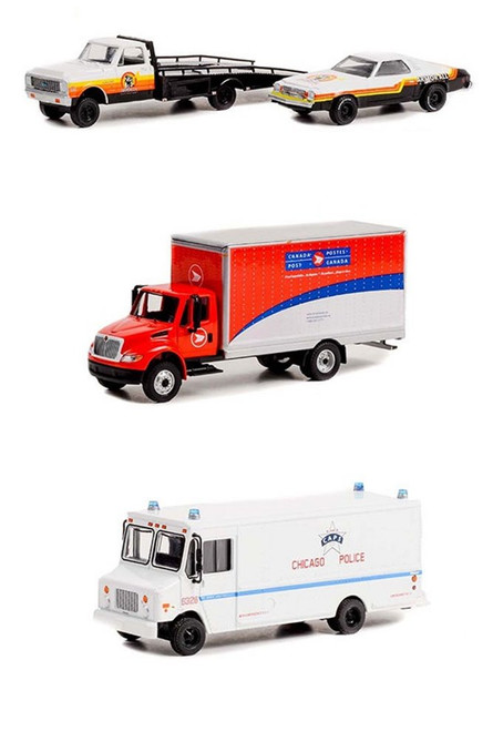  Heavy Duty Trucks Series 23 Diecast Car Set - Box of 6 assorted 1/64 Scale Diecast Model Cars