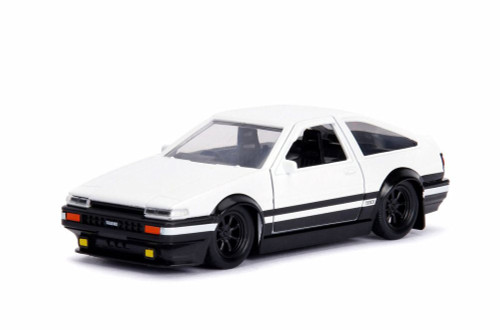 1989 Toyota Corolla Trueno AE86 Hard Top, White - Jada 30882DP1 - 1/32 scale Diecast Model Toy Car