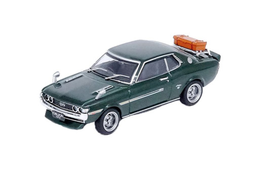 Toyota Celica 1600GTV (TA22) with Luggage, Green - Inno Models IN641600-GRN - 1/64 scale Diecast Car