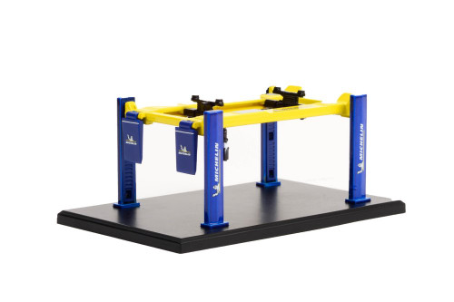 Four-Post Lift - Michelin Tires, Blue/Yellow - Greenlight 16130B