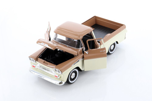 1958 Chevy Apache Fleetside, Brown /Beige - Showcasts 79311AC/BN - 1/24 scale Diecast  Car