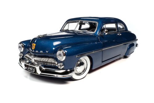1/18ミニカー　MARCURY COUPE 1949 1949 Mercury Eight Coupe, Atlantic Blue - Auto World AW277