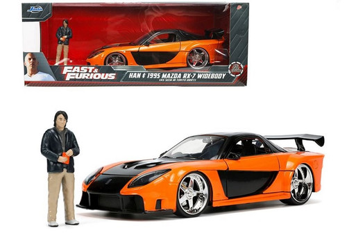 1995 Mazda RX-7 Widebody RHD w/Han Figure, Fast & Furious, Jada Toys 33174 - 1/24 scale Diecast Car