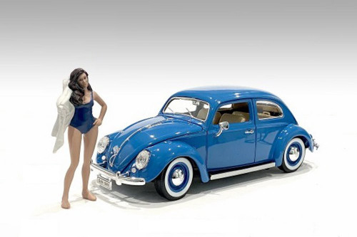 Beach Girls - Katy, Dark Blue - American Diorama 76413 - 1/24 scale Figurine - Diorama Accessory