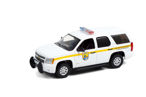 2012 Chevy Tahoe, White - Greenlight 86190 - 1/43 scale Diecast Model Toy Car