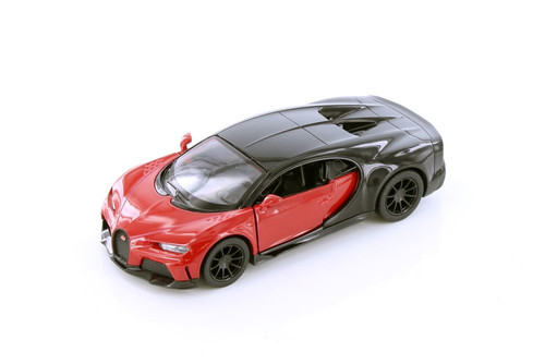Bugatti Chiron Supersport, Red - Kinsmart 5423D - 1/38 scale Diecast Model Toy Car