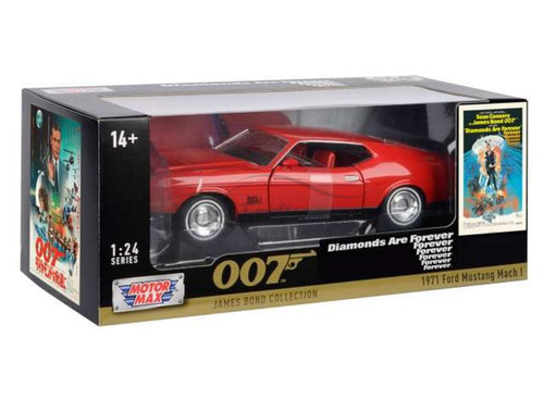 1971 Ford Mustang Mach I, James Bond - Motor Max 79851WR - 1/24 scale Diecast Model Toy Car