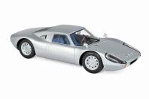 1964 Porsche 904 GTS Hardtop, Silver - Norev 187440 - 1/18 scale Diecast Model Toy Car