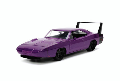 1969 Dodge Charger Daytona, Purple - Jada Toys 34036/4 - 1/24 scale Diecast Model Toy Car
