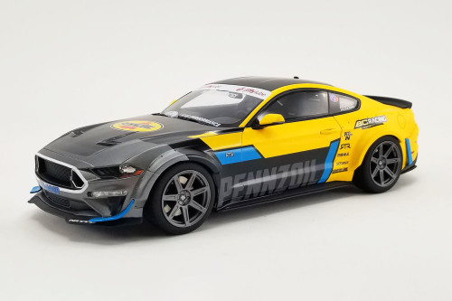 2021 Ford Mustang RTR Spec 5 Widebody, Black/Yellow - GT Spirit
