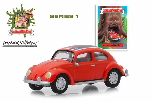Volkswagen Beetle, Garbage Pail Kids- Redwood Ralph - Greenlight 54010D/48 - 1/64 scale Diecast Model Toy Car