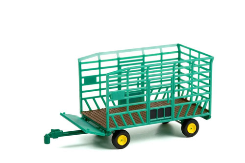 Bale Throw Wagon, Green - Greenlight 48060F/48 - 1/64 scale Diecast Model Toy Car