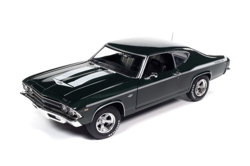 Yenko 1969 Chevy Chevelle, Fathom Green - Auto World AMM1283 - 1/18 Scale Diecast Model Toy Car