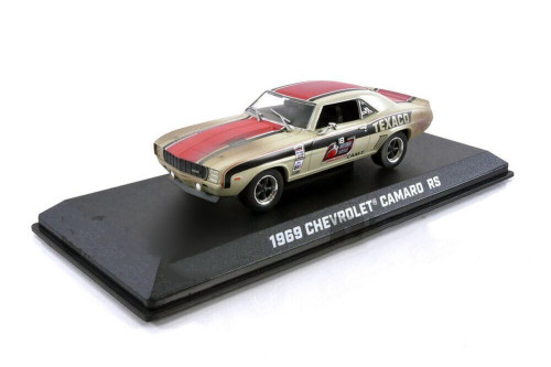 1969 Chevy Camaro RS #18 , Texaco - Greenlight 86353 - 1/43 Scale Diecast Model Toy Car