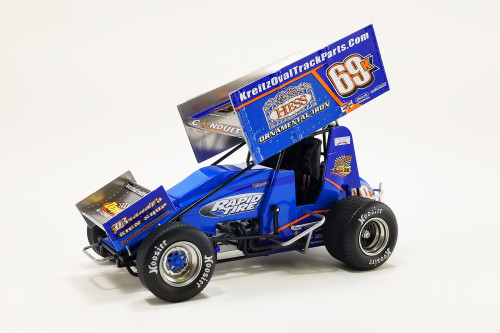 Winged Sprint Car, #69K Lance Dewease - Acme A1822008 - 1/18 Scale Diecast Model Toy Car