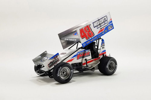 Winged Sprint Car, #48 Danny Dietrich - Acme A1822014 - 1/18 Scale