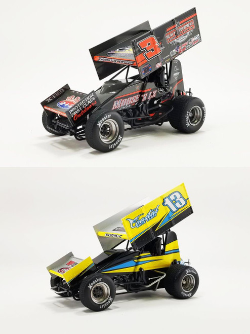 SprintCar Peck Brock BDL Diecast Car Package - Two 1/18 Scale Diecast Model Cars