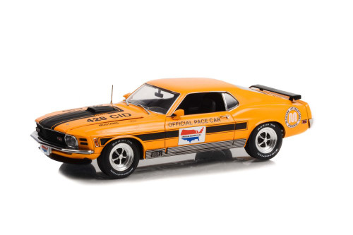 1970 Ford Mustang Mach 1, Yellow Orange - Greenlight HWY18035 - 1