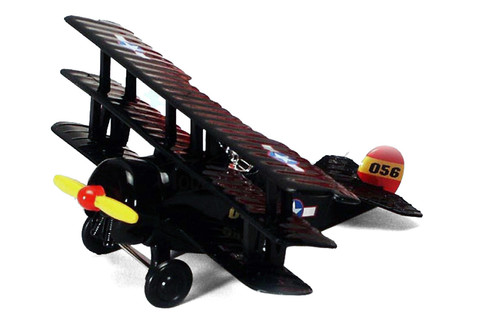 Classic Air Bi-plane, Red - Showcasts 9996/7 - 4.5 Inch Scale Diecast Model Toy Airplane