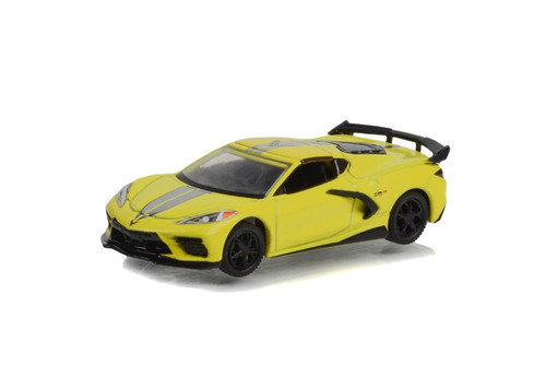 2022 Chevy Corvette C8.R Stingray, Yellow - Greenlight 30321/48 - 1/64 scale Diecast Model Toy Car