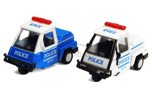 NYC Metro Police Mini Car, SET OF 2 -  Showcasts 2180DNY - 4 Inch Scale Diecast Model Replicas
