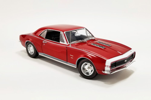 1967 Chevy Camaro SS, Burgundy - Acme A1805727 - 1/18 Scale Diecast Model Toy Car