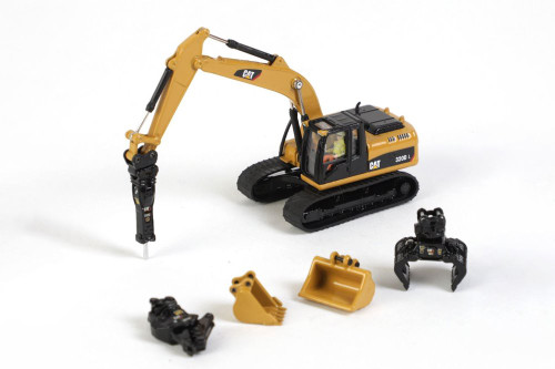 Caterpillar 320D L Hydraulic Excavator w/Work Tools - Diecast Masters 85652 - 1/87 Scale Replica